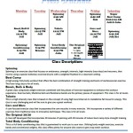 10-2013 class schedule