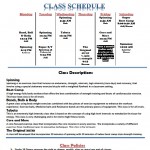 class schedule 11-1